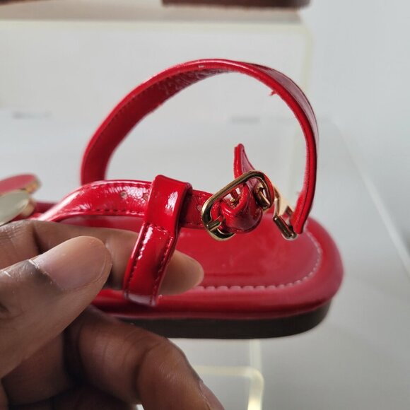 Miaolv Clip Toe Thong Flat Slingbacks Ankle Strap Sandals (Size: 9½) - Picture 7 of 12